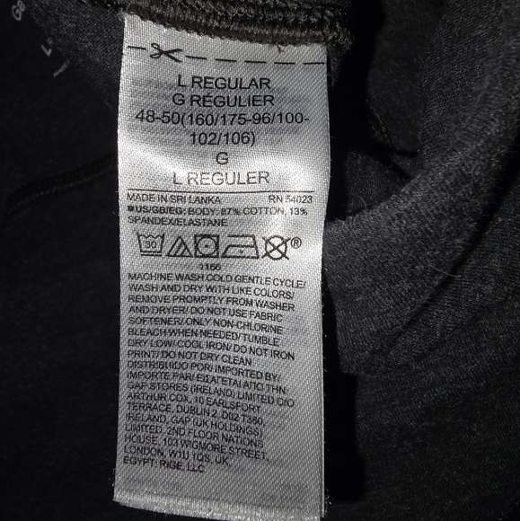 GapFit: Women's-Lrg, Gray, EUC, High Waisted Full Length Leggings, Ruched ankles - Picture 7 of 16